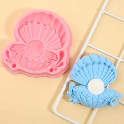 1 Pcs Pearl Shell Cake Decoration Silicone Mold