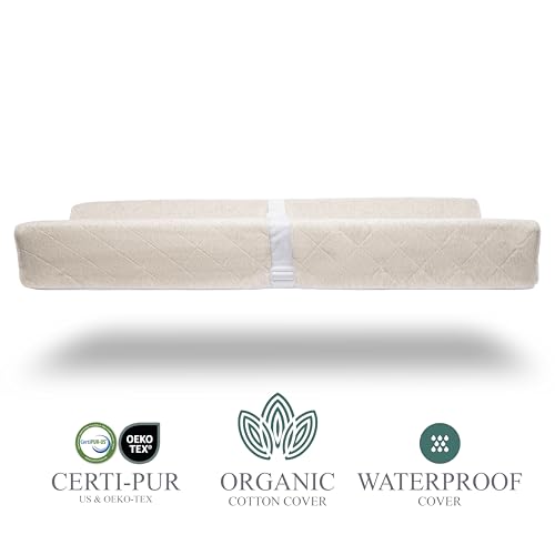 Organic Cotton Covered Contoured Baby Changing Pad