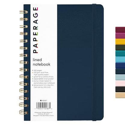 Lined Spiral Journal Notebook