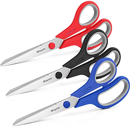 8.5" Household Scissors All Purpose 3 Pack (3 Count)