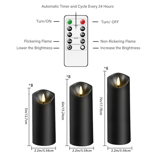 Flickering Flameless Candles (24 Count)