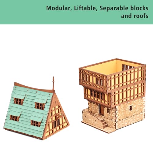 Amber Rowhouse DIY Wooden Building Kit for Adults