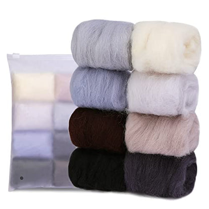Needle Felting Wool 2.82oz (8 Count)