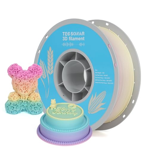 TECSONAR Matte Gradient PLA 3D Printer Filament 1.75mm (35.27 Ounce)