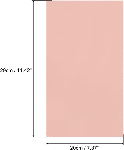 MECCANIXITY 50 Sheets Heat Reactive Foil, 20x29cm Rose Gold Foil Transfer Sheets Toner Reactive Foil Transfer Foil Sheets Hot Foil Stamping Paper for Crafts DIY Cardmaking Album Decoration