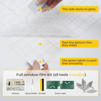 Window Privacy Film Decorative Non