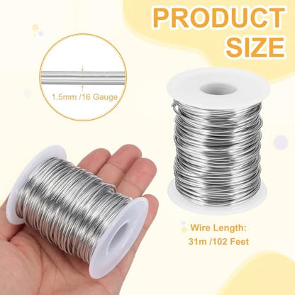 16 Gauge 1.5mm Anodized Aluminum Wire for Jewelry Craft Making