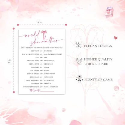 Wedding Shower Games Cards (25 Count)