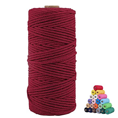 Macrame Cotton Cord 3mm x 109Yards (327 Foot)