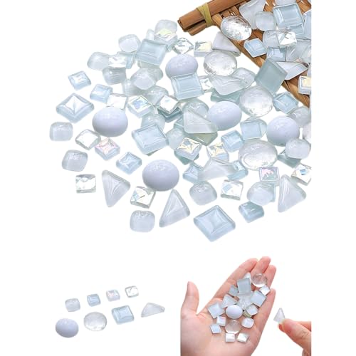 1.1LB Mixed Color Irregular Crystal Mosaic Tiles (17.637 Ounce)