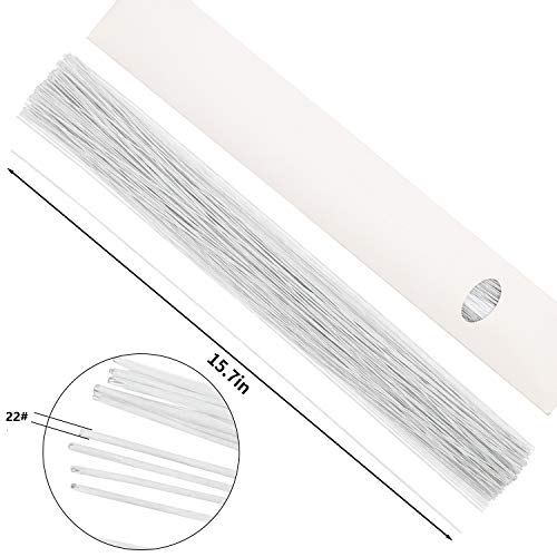 22 Gauge White Floral Wire Stem for Flower Arrangement Craft Supply