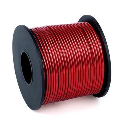 95FT 14 Gauge Bendable Red Aluminum Craft Wire for Jewelry Making Craft (95 Foot)