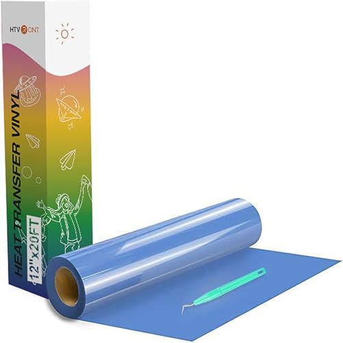 Heat Transfer Vinyl Sky Blue HTV Rolls (20 Foot)