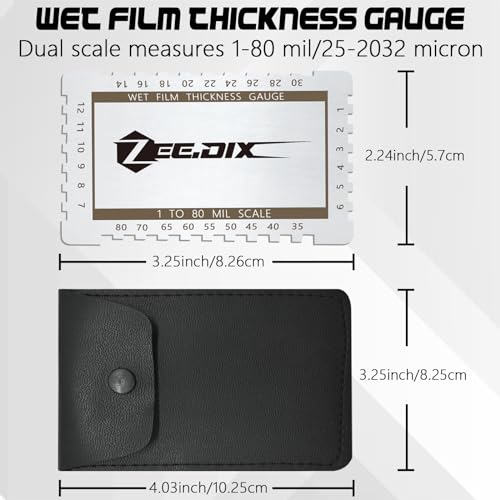 Stainless Steel Metal Wet Film Thickness Gauge Comb