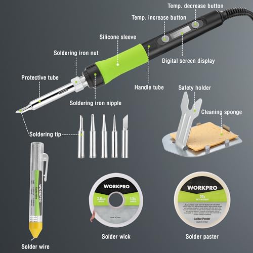 90W Soldering Iron Kit with Digital Display