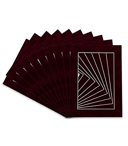 Pack of 25 Acid Free 8x10 Mats Bevel Cut for 5x8 Photos (25 Count)