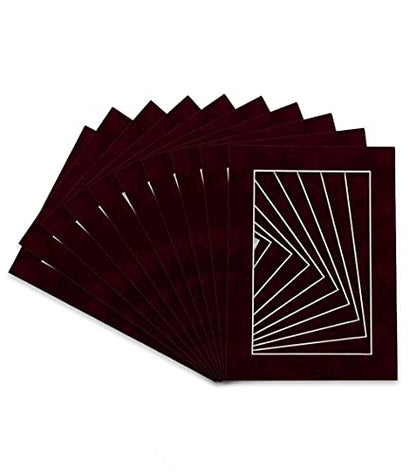 Pack of 25 Acid Free 8x10 Mats Bevel Cut for 5x8 Photos (25 Count)