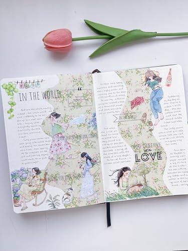 Pre Cut Leisurely Days Washi Tape Roll (17.0604 Foot)