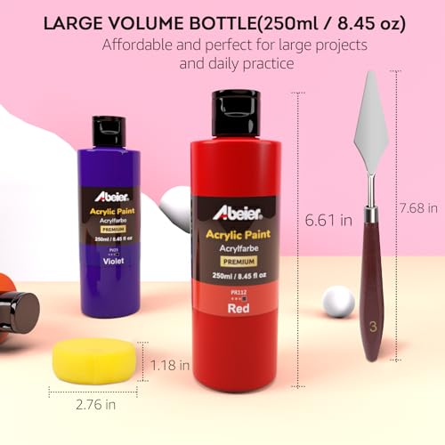 Bulk Acrylic Paint Set (169 Fl Oz)