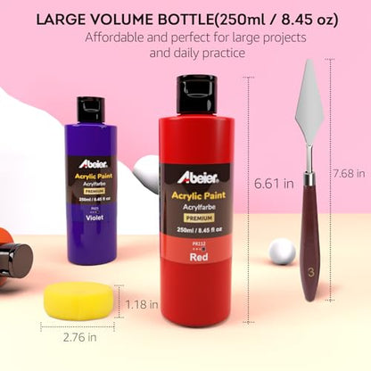 Bulk Acrylic Paint Set (169 Fl Oz)