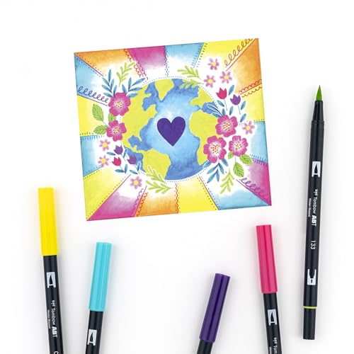 56185 Dual Brush Pen Art Markers (10 Count)