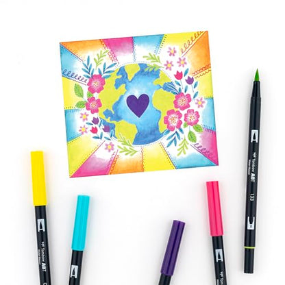 56185 Dual Brush Pen Art Markers (10 Count)