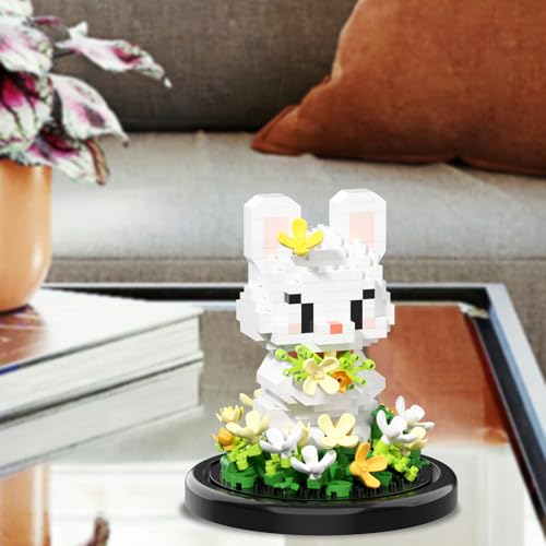 Artificial Flower Animal Building Set for Adults