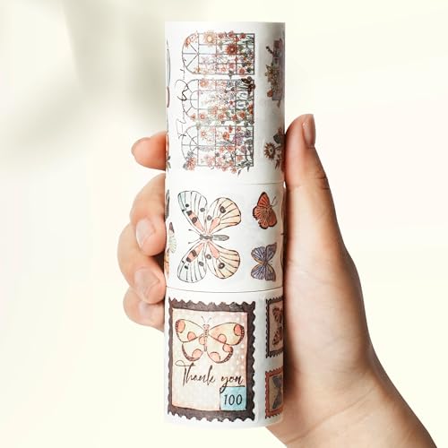 Stamped Wings Washi Tape Sticker Set (16.4 Foot)