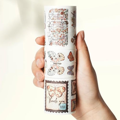Stamped Wings Washi Tape Sticker Set (16.4 Foot)