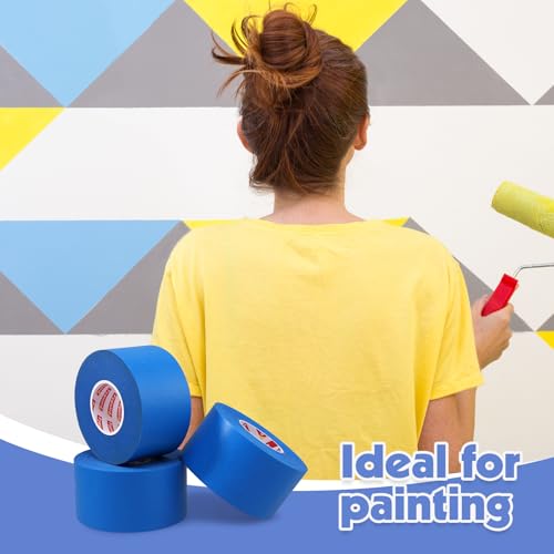 5 Rolls Blue Painters Tape 2inch Wide Small Roll Painters Tape Bulk (5 Count)