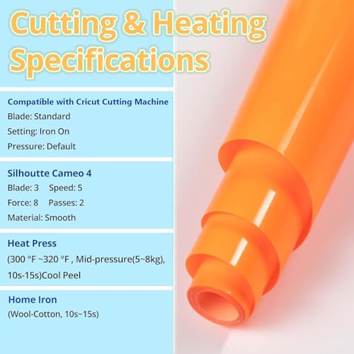 Neon Heat Transfer Vinyl Bundle (8 Count)