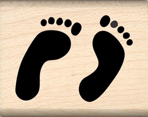 Feet Rubber Stamp