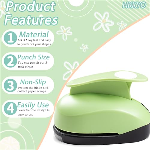 Circle Punch 2.8 Inch Scalloped Circle Cutter