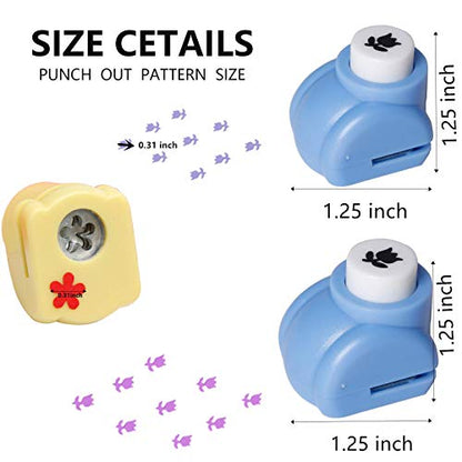 12pcs Craft Hole Punch Shapes Set (12 Count)