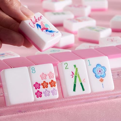 American Mahjong Set 168 Blossom Acrylic Numbered Tiles (172 Count)