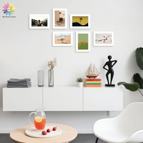 Mat Board Center 50 Pack 5x7 Picture Mat for 4x6 Photo White