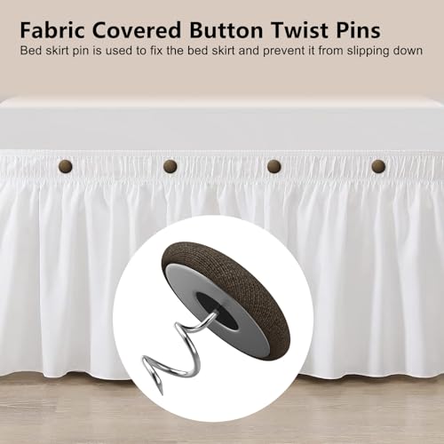 Fabric Covered Button Twist Pins (12 Count)