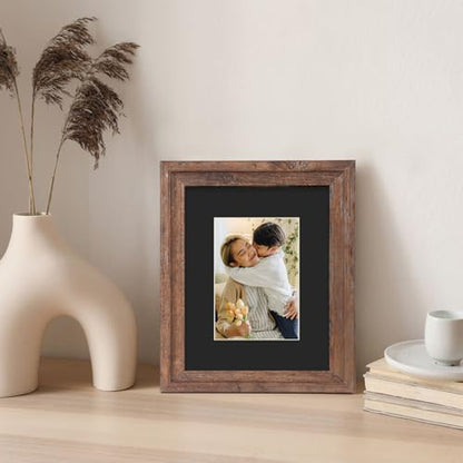 8x10 Black Picture Mats with Core Bevel Cut Frame Mattes for 5x7 Pictures