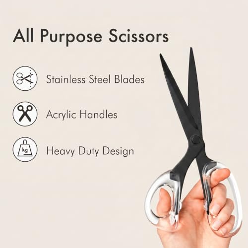 9” Stainless Steel Acrylic Scissors
