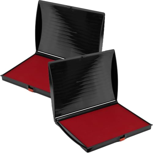Large Premium Crimson Red Ink Stamp Pad