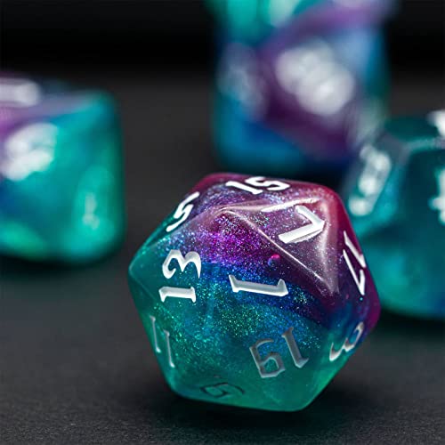 DND Dice Set D&D Polyhedral Dice with Dice Bag (7 Count)