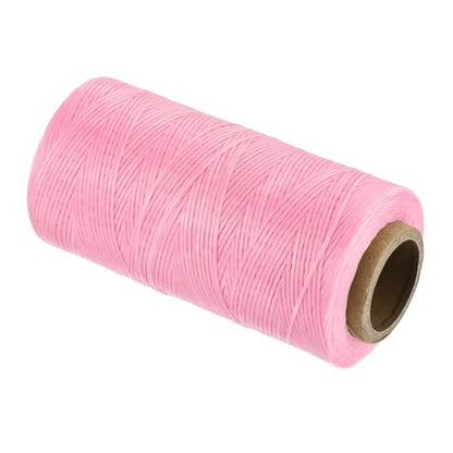 Waxed Thread 284 Yard 0.8mm 150D Flat Wax Thread Polyester Waxed String for Leather Sewing Hand Weaving Book Binding Home Decoration