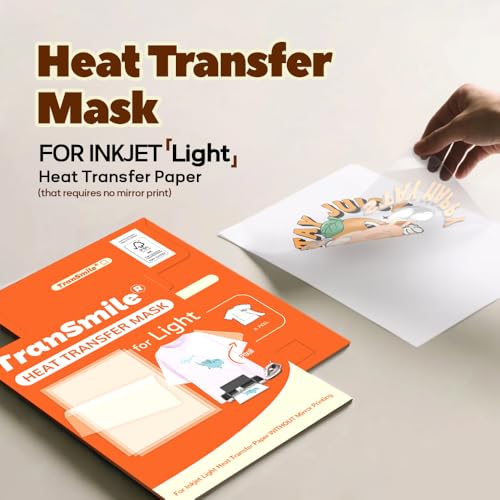 Heat Transfer Mask for Inkjet Light Heat Transfer Paper (10 Count)