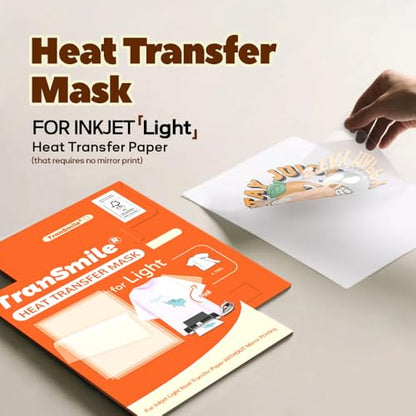 Heat Transfer Mask for Inkjet Light Heat Transfer Paper (10 Count)