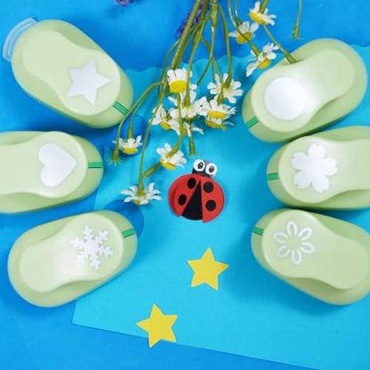 Paper Punches for Crafting Hole Punch fr Kids 1 Inch Craft Hole Punch Shape (6 Count)