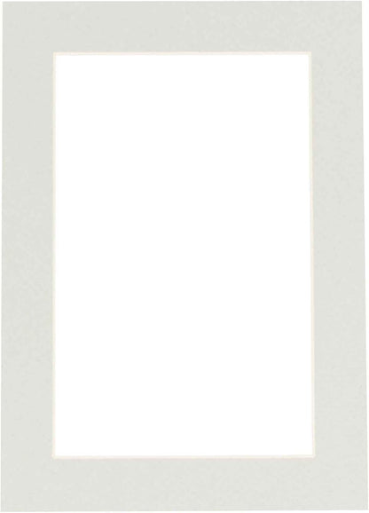 11x14 Mat for 8.5x11 Photo - Precut Grey Picture Matboard for Frames Measuring 11 x 14 Inches - Bevel Cut to Display Art 8.5 x 11 Inches - Acid Free ONE MAT with Backing Board & Clear Bag