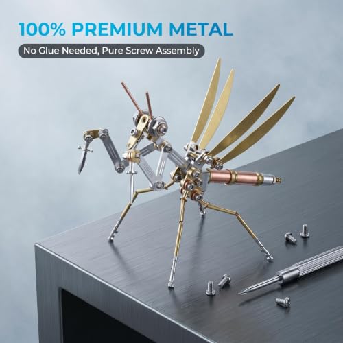 Steampunk Mantis 3D Metal Puzzle Model Mechanical Kits 150+ Parts 2