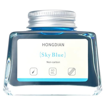 Hongdian Fountain Pen Bottled Ink Sky Blue Color