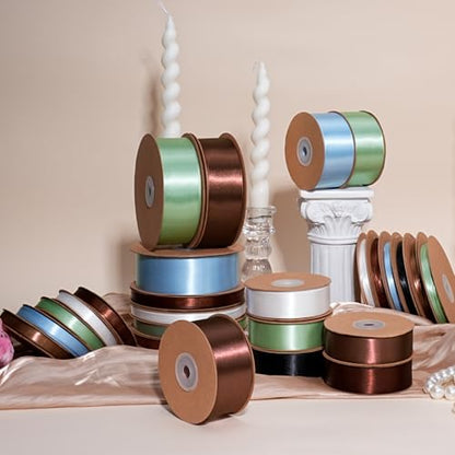 Brown Satin Ribbon 1 inch x 50 Yards