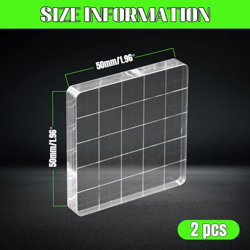 2Pcs Clear Stamp Blocks Set (2 Count)